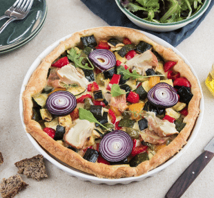 Recette Epoisses Tarte fine aux légumes croquants