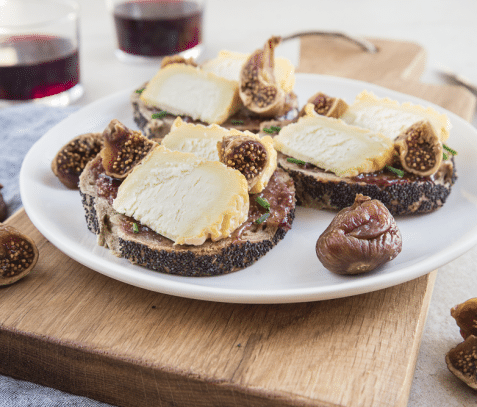 Suggestion de dégustation Langres Toast figues