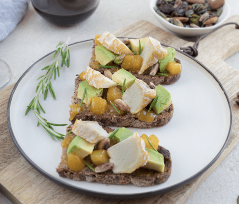 Suggestion dégustation Langres Tartines mangues avocat