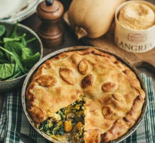 Tourte au Langres et aux légumes d’hiver